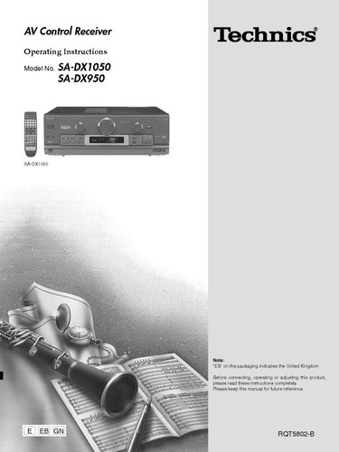 Technics dx950 dx1050 - sa-dx950, sa-dx1050