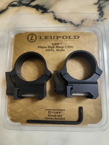 Leupold qrw 30mm high rings - qrw,
