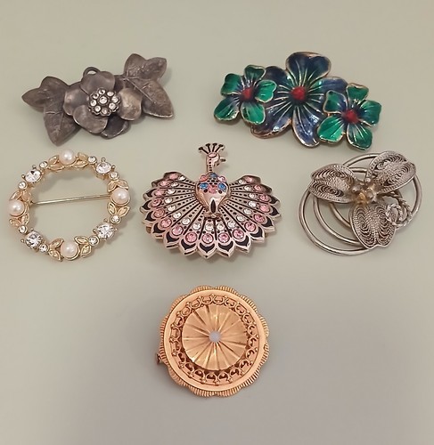 Vintage brooch bundle - bundle, 7