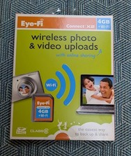Eye-Fi 4GB + Wi-Fi Connect X2 Wireless Photo & Video Uploads SDHC SD Card Sealed