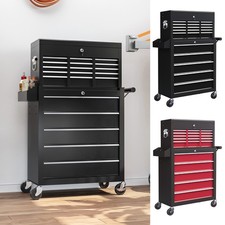 Rolling Tool Cabinet w/14 Drawers Lockable Tool Chest&Roller Cabinet Combo