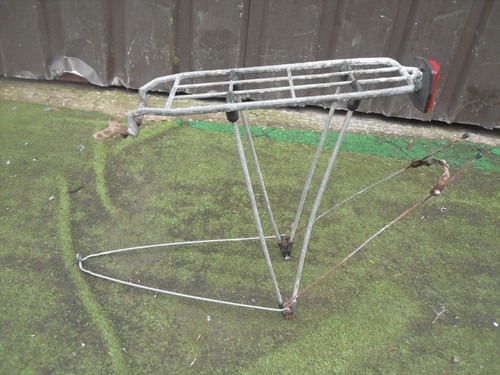 Vintage bike rack pannier - bike,