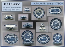 PALISSY "Avon Scenes 1790" pieces to choose from: plate platter bowl cup worcester