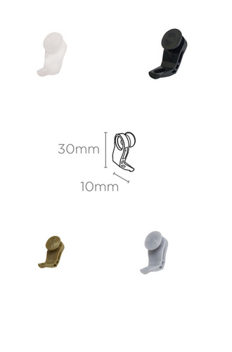 Fineline curtain track - , gliders