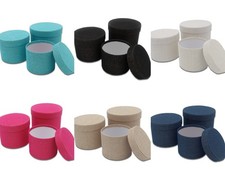 Hat Boxes Floristry Textured Symphony Lined OASIS® Sets of 3 Choice Of Colours