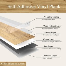 36pcs 5m² Floor Planks Tiles