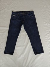 Men's Lois Jeans Terrace W38 L27 Tapered Leg Dark Blue Denim