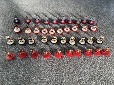 Subbuteo Job Lot - 4 Football Teams (not boxed) incl. re-paints, no goalkeepers