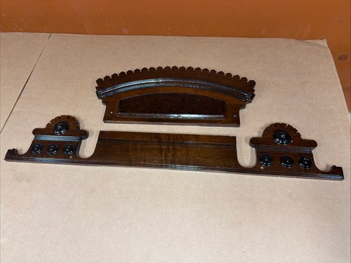 Vintage oak burl wood - oak, bed