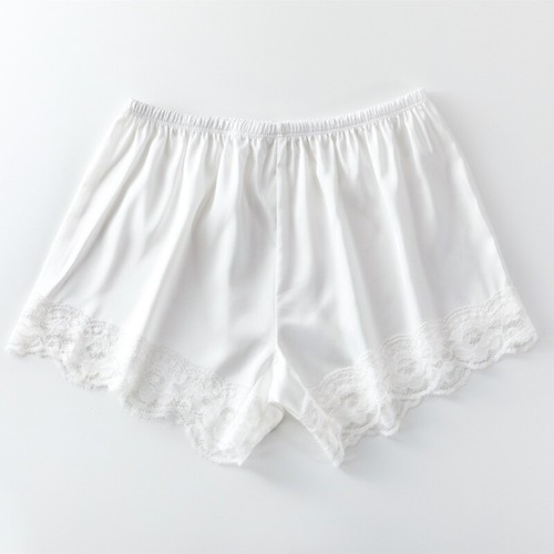 Women silky satin shorts - satin,