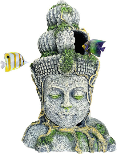 Buddha head statue - buddha, aquarium