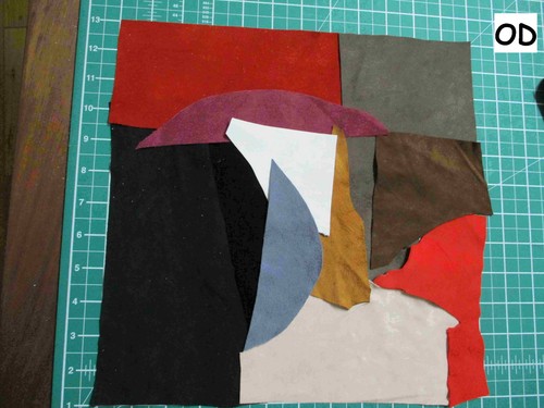 Bundle soft thin suede scraps