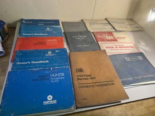 Vintage car owners handbooks - vintage,