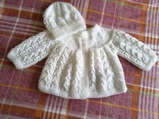 Hand knitted baby Matinee