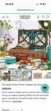 Fortnum stripe picnic hamper - picnic,