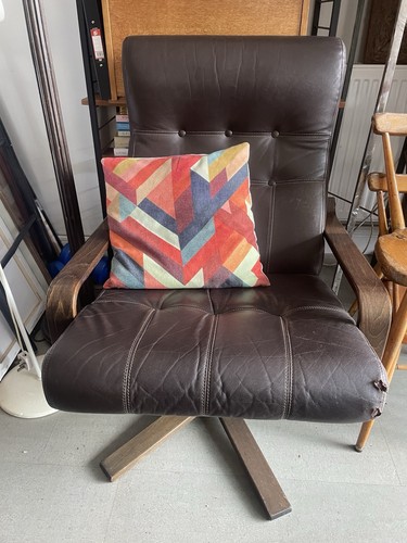 Vintage retro brown leather - retro,