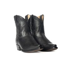 Paul Bond Boots - The Thistle Women's Boot - Black Calfskin Leather - Size 6B