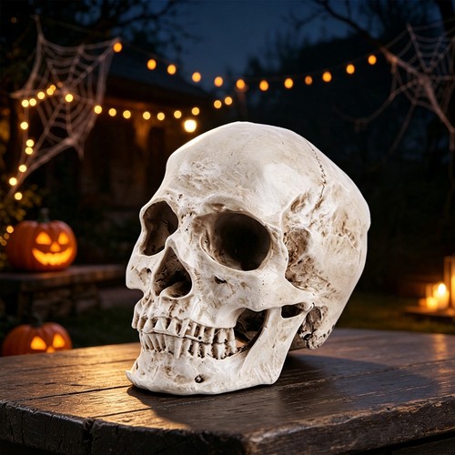 Realistic human skull replica - realistic,