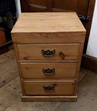 Antique Victorian Pine Bedside