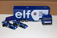 F1 POLISTIL RJ 101  ELF TYRREL lorry and 2 formula 1 cars