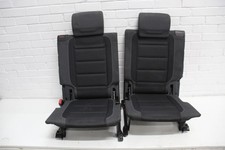 VW Touran 1T Mk1 FL Caddy Rear 3rd Row Seats Anthracite Black Cloth 1T0883105J