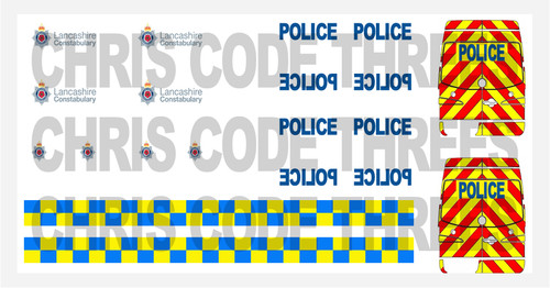 Code police adhesive vinyl - police,