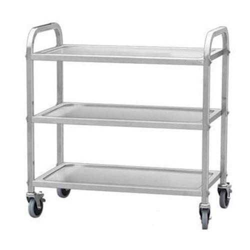 Tier stainless steel trolley - stainless,