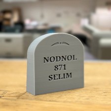Red Dwarf Nodnol Sign Desk Display Gift Idea