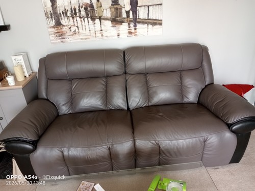 Scs leather seater - scs, sofa