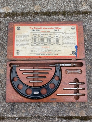 Starrett micrometer caliper
