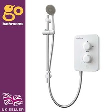Gainsborough Slim Mono 8.5kW Electric Shower White 1 Spray Head Handset Bathroom