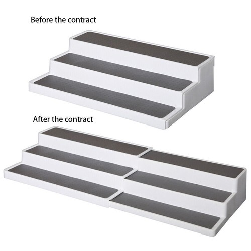 Extendable shelf tier step - extendable,