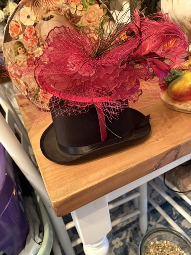 Fascinator ladies burgundy - fascinator,