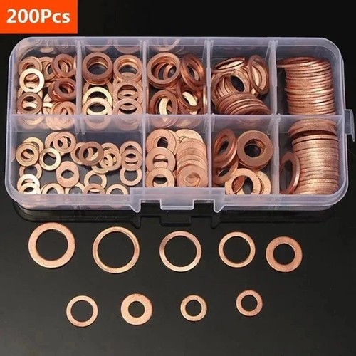 200pcs sizes solid copper - 200pcs,