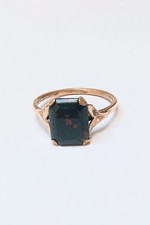 Antique Victorian 9 CT Gold Bloodstone Ring. Sustainable Jewellery. Gift Wrapped