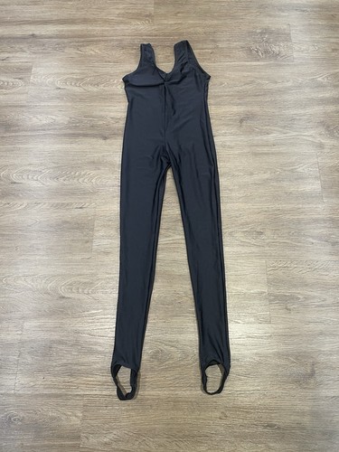 Black dance lycra catsuit with - black,
