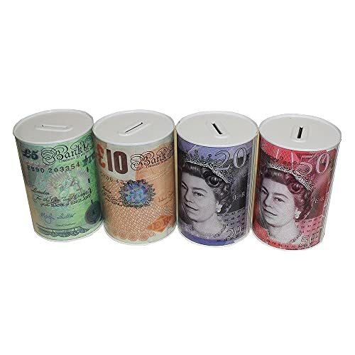 Sterling money tin piggy - tin,
