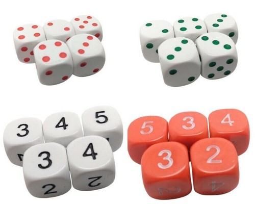 Average dice six sided d6 - dice,,