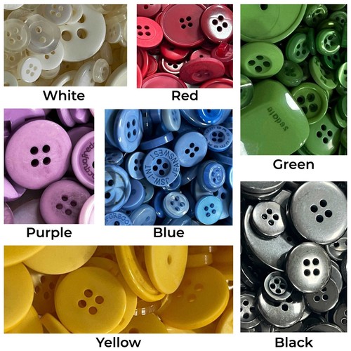 100g bulk lot bag buttons - of,