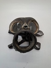 Vintage Cosplay Black Rubber Latex Gas Mask No Filter