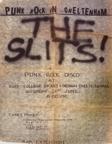 The slits concert - the, poster