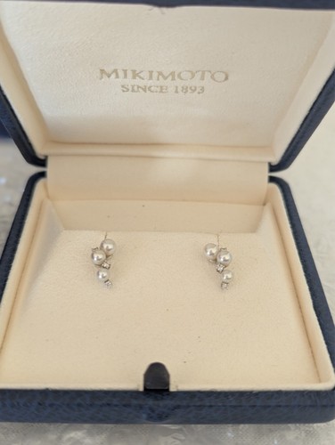 Mikimoto pearl and - , diamond
