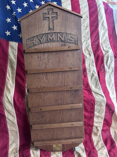 Vintage oak church hymn - oak,