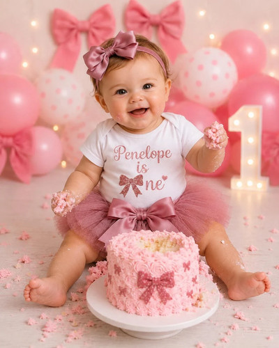 Girls tutu knicker bow - knicker, cake