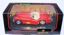 Burago Hallmark No 1 Dad Jaguar XK120 1:24 Scale Model Boxed, Excellent