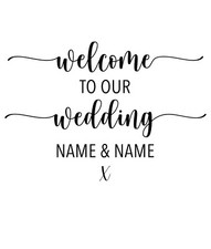 11 Inch Personalised Welcome