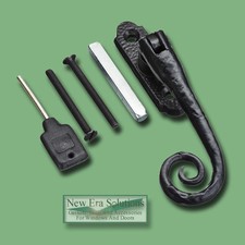 Black UPVC window handles