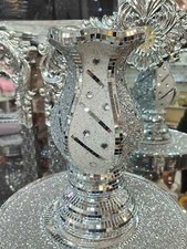 30cm Silver Crushed Crystal