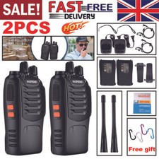 2x Baofeng BF-88E 400-470MHz Walkie Talkie Long Range Two Way Radio + Earpiece