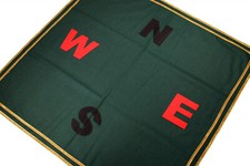 Bridge Poker Tablecloth Card Game NESW Compass Gaming Casino Baize Table Cover